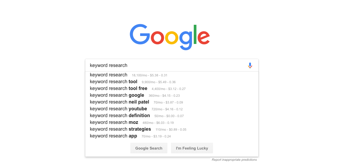 Search engine hot sale keyword tracker